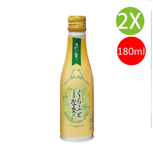 [VinoB53x2] 2X 日本製 花之舞 葡萄酒酵母釀造生原清酒 180ml x 2[4964232322643] (包裝隨機)